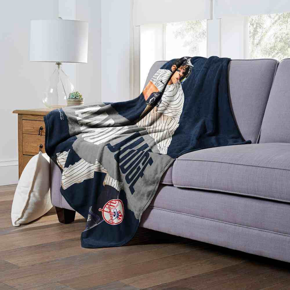 MLB New York Yankees Aaron Judge Silk Touch Throw Blanket 50x60 Inches