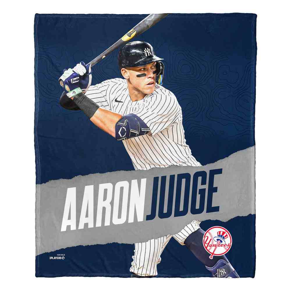 MLB New York Yankees Aaron Judge Silk Touch Throw Blanket 50x60 Inches