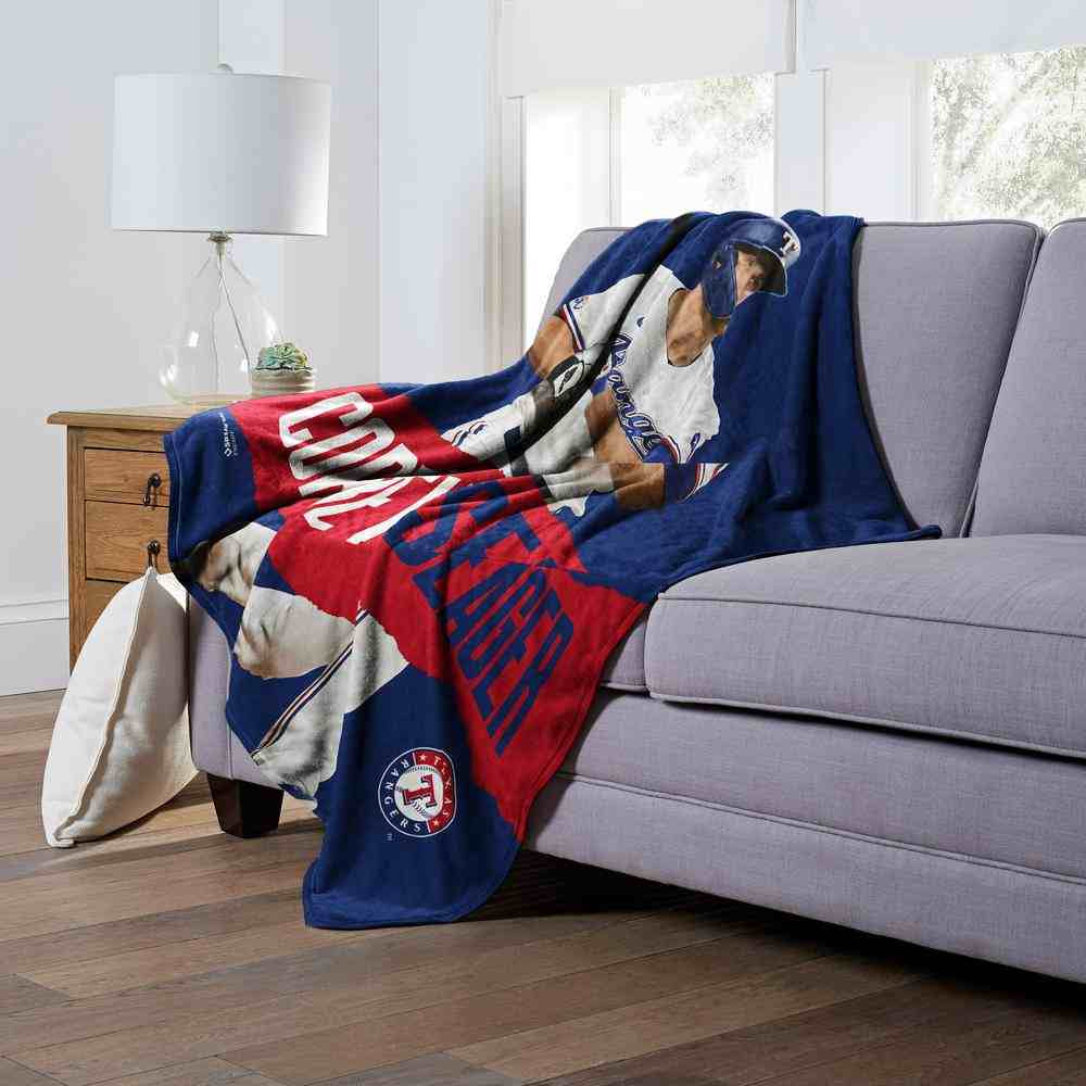 MLB TX Texas Rangers Corey Seager Silk Touch Throw Blanket 50x60 Inches