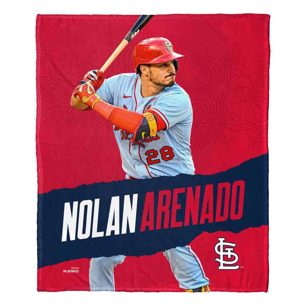 MLB St. Louis Cardinals Nolan Arenado Silk Touch Throw Blanket 50x60 Inches