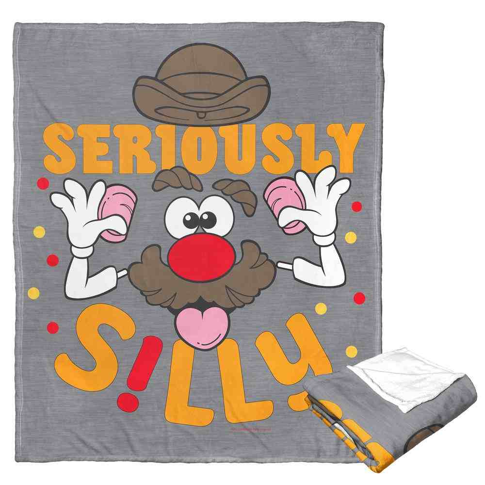Hasbro Mr. Potato Head Seriously Silly Silk Touch Throw Blanket 50x60 Inches