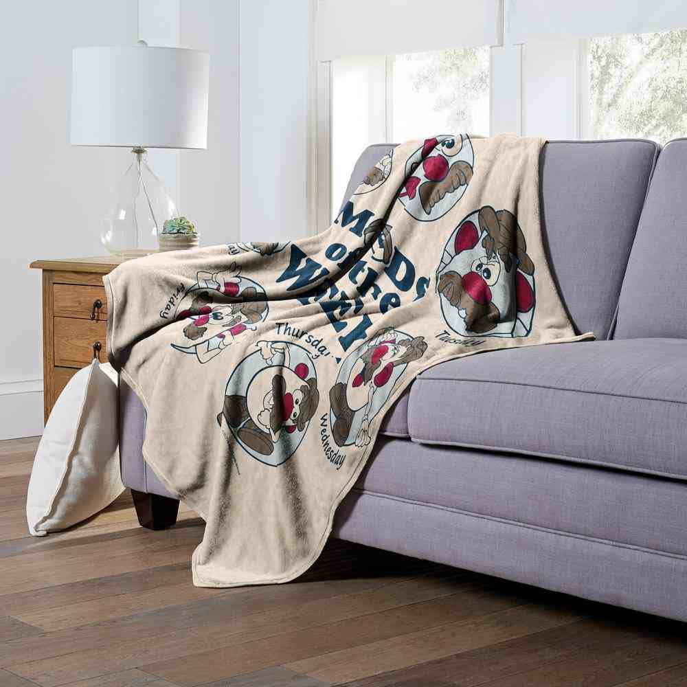 Hasbro Mr. Potato Head Weekly Mood Silk Touch Throw Blanket 50x60 Inches