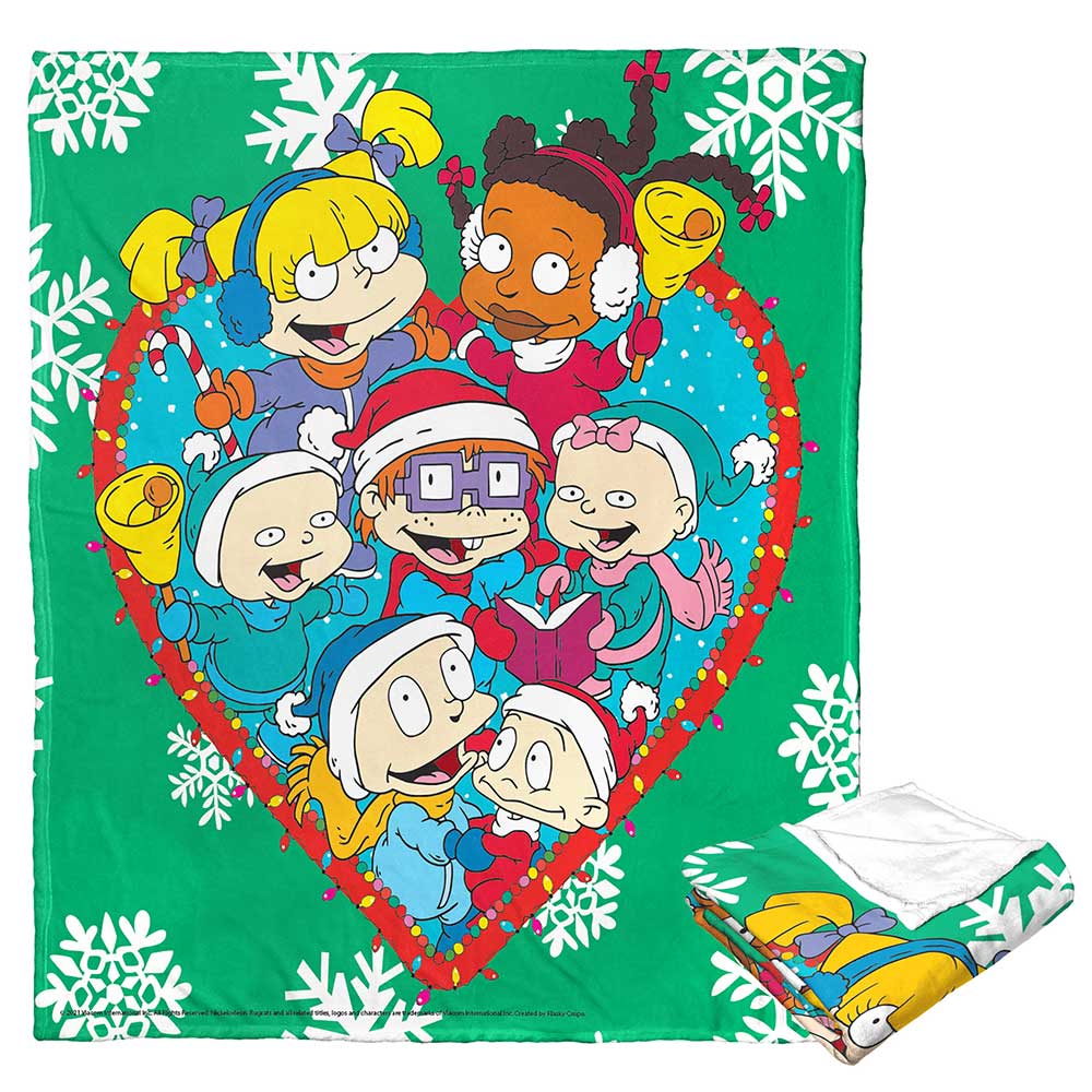 Nickelodeon Nick Rewind Rugrats Christmas Babies Silk Touch Throw Blanket 50x60 Inches