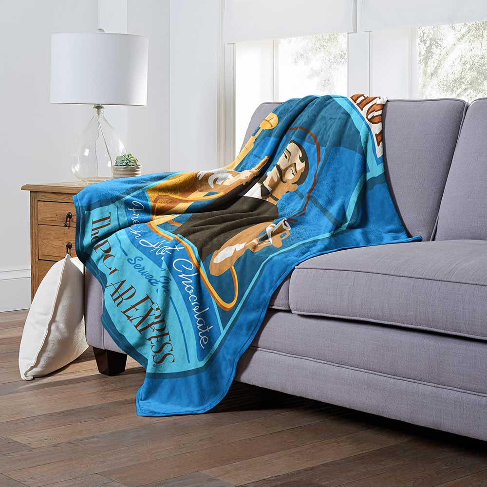 Warner Bros. Polar Express Hot Hot Hot! Silk Touch Throw Blanket 50x60 Inches