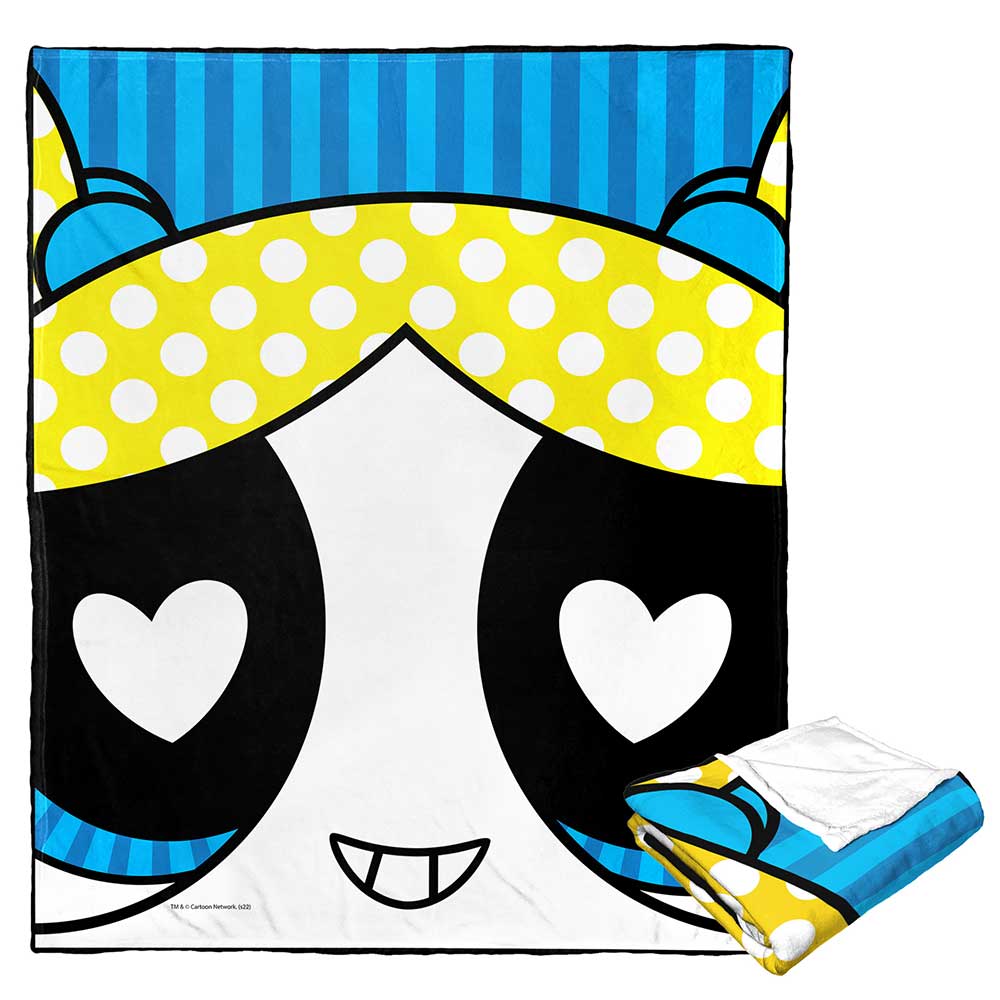 Cartoon Network Powerpuff Girls Bubbles Heart Eyes Silk Touch Throw Blanket 50x60 Inches
