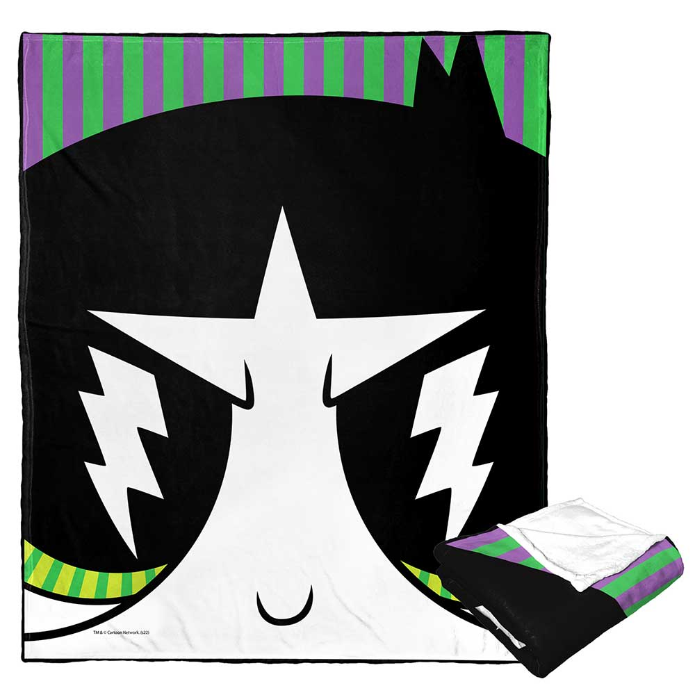 Cartoon Network Powerpuff Girls Buttercup Lightning Eyes Silk Touch Throw Blanket 50x60 Inches