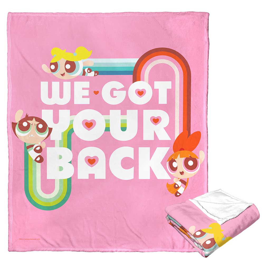 Cartoon Network Powerpuff Girls Got Your Back Silk Touch Throw Blanket 50x60 Inches
