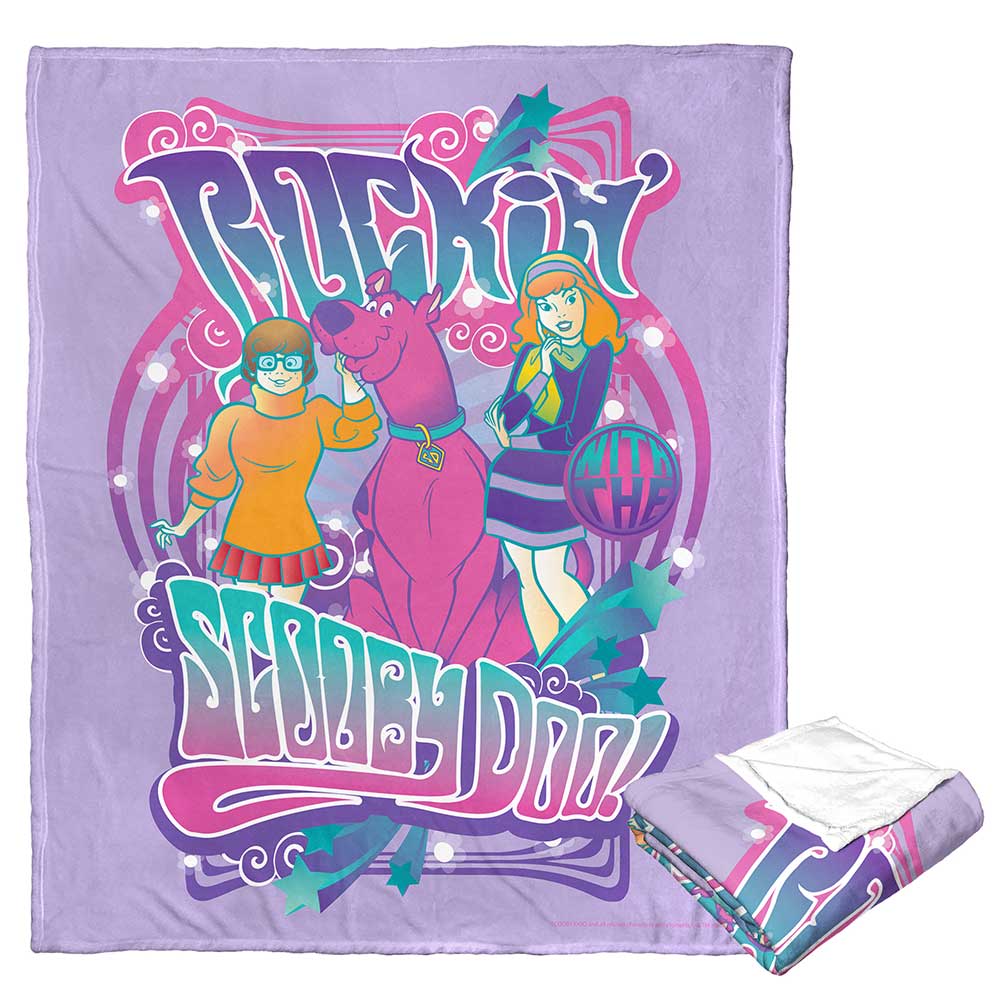 Warner Bros. Scooby-Doo Rockin' Silk Touch Throw Blanket 50x60 Inches