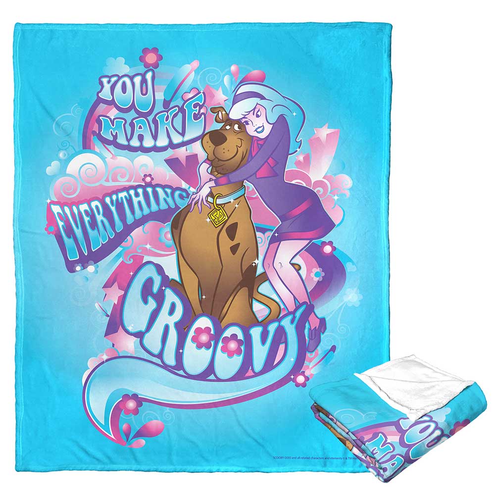 Warner Bros. Scooby-Doo You Are Groovy Silk Touch Throw Blanket 50x60 Inches