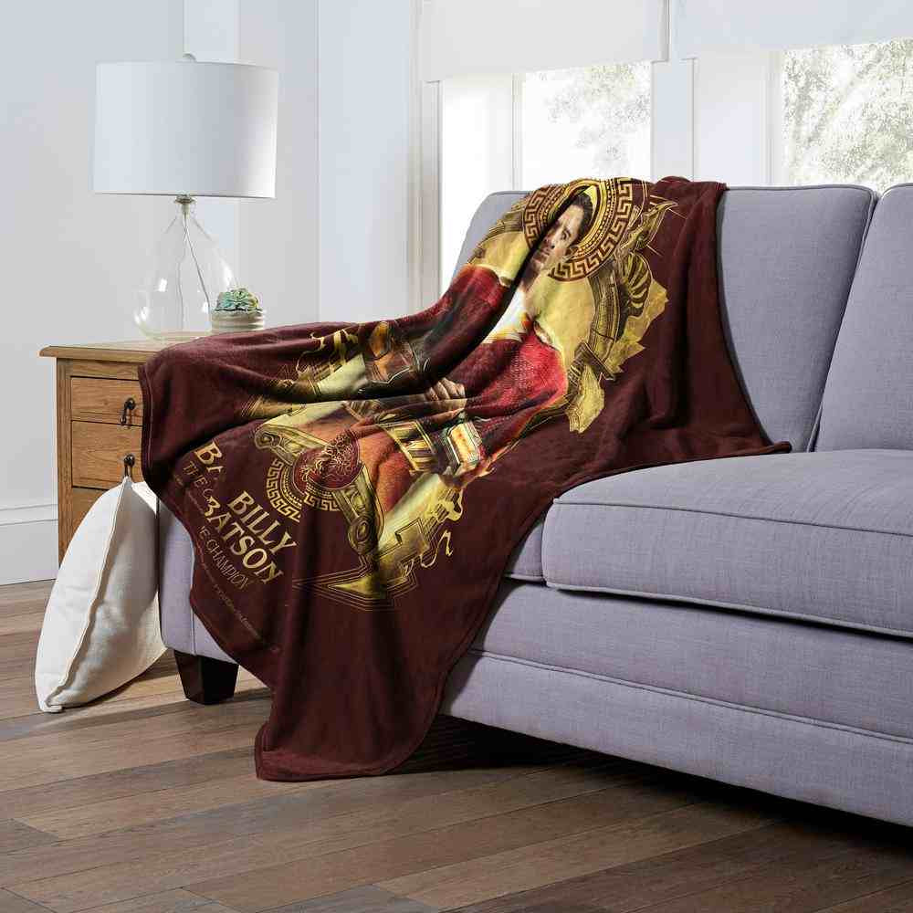 Warner Bros. DC Comics Shazam Billy Batson Silk Touch Throw Blanket 50x60 Inches