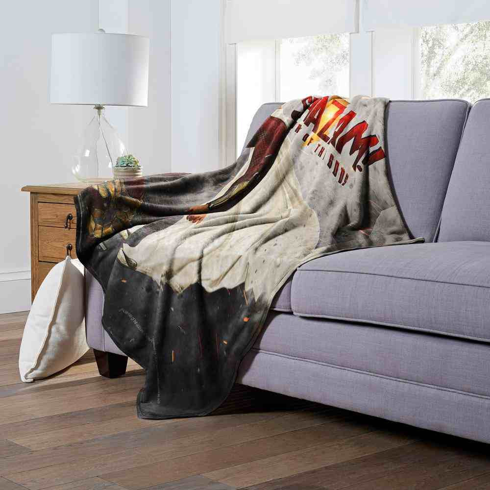 Warner Bros. DC Comics Shazam Fury Of The Gods Poster Silk Touch Throw Blanket 50x60 Inches