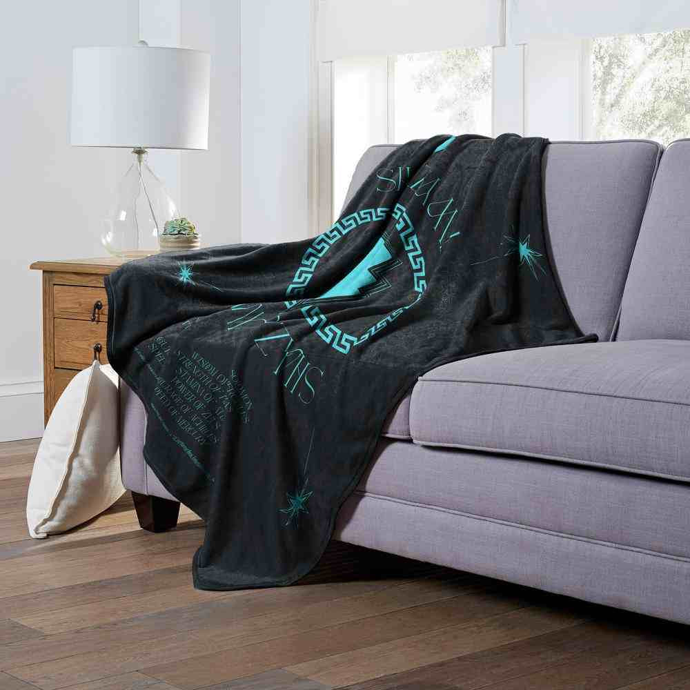 Warner Bros. DC Comics Shazam Green Glow Silk Touch Throw Blanket 50x60 Inches