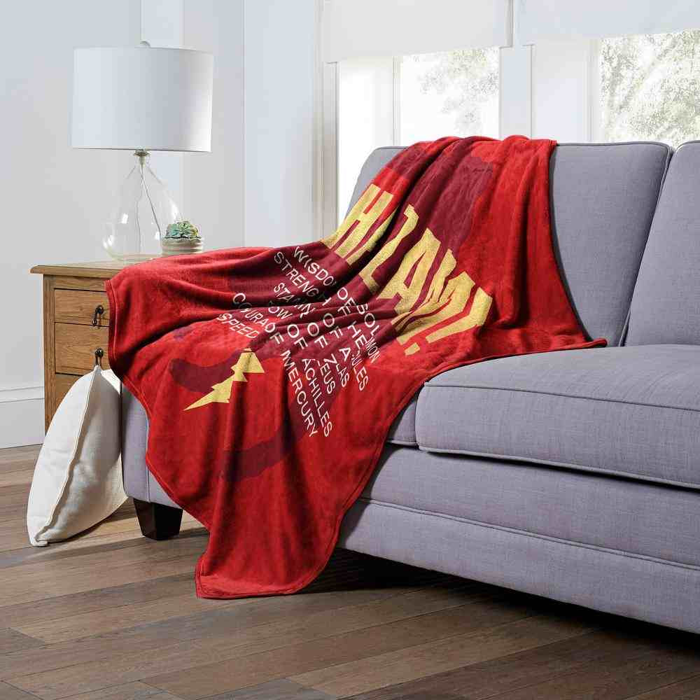 Warner Bros. DC Comics Shazam List Of Powers Silk Touch Throw Blanket 50x60 Inches