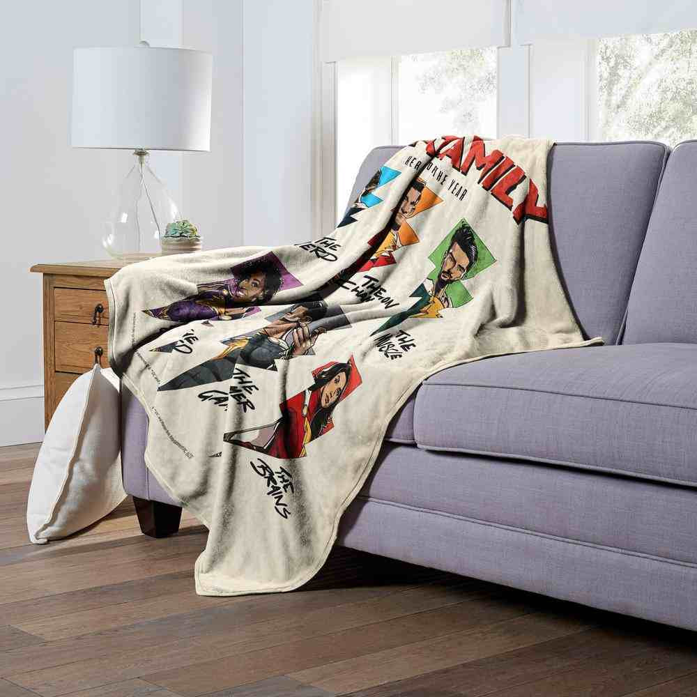 Warner Bros. DC Comics Shazam Shazamily Silk Touch Throw Blanket 50x60 Inches