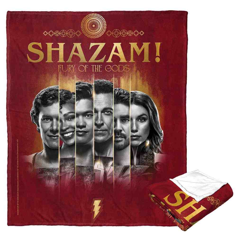 Warner Bros. DC Comics Shazam Super Family Silk Touch Throw Blanket 50x60 Inches