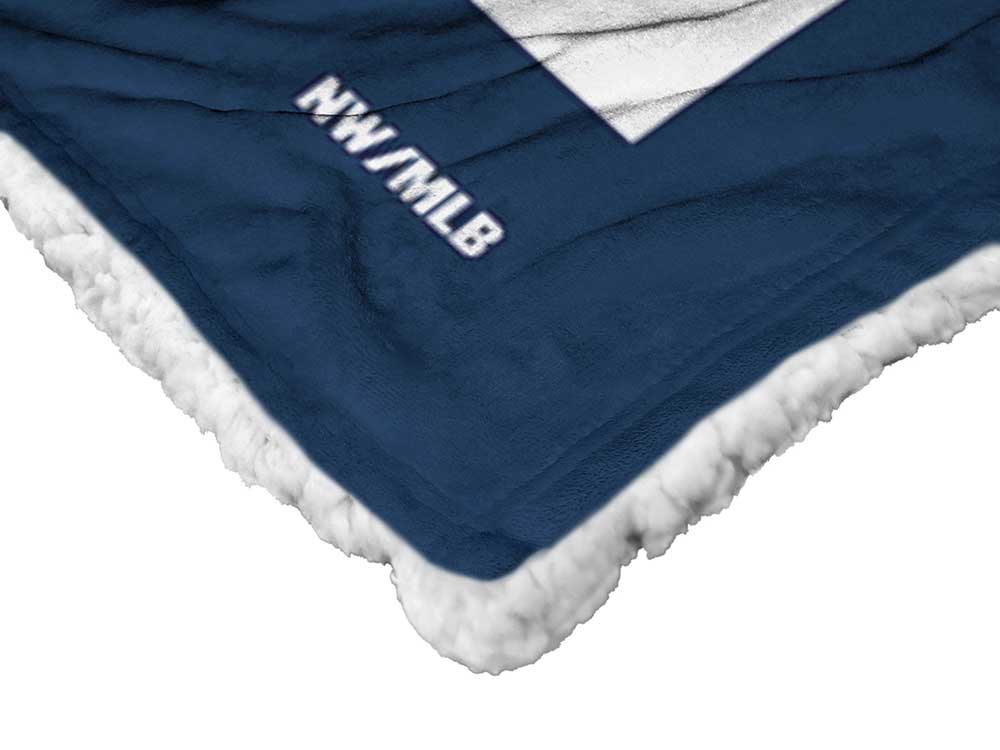 MLB Cleveland Guardians Colorblock Personalized Silk Touch Sherpa Throw Blanket 50x60 Inches