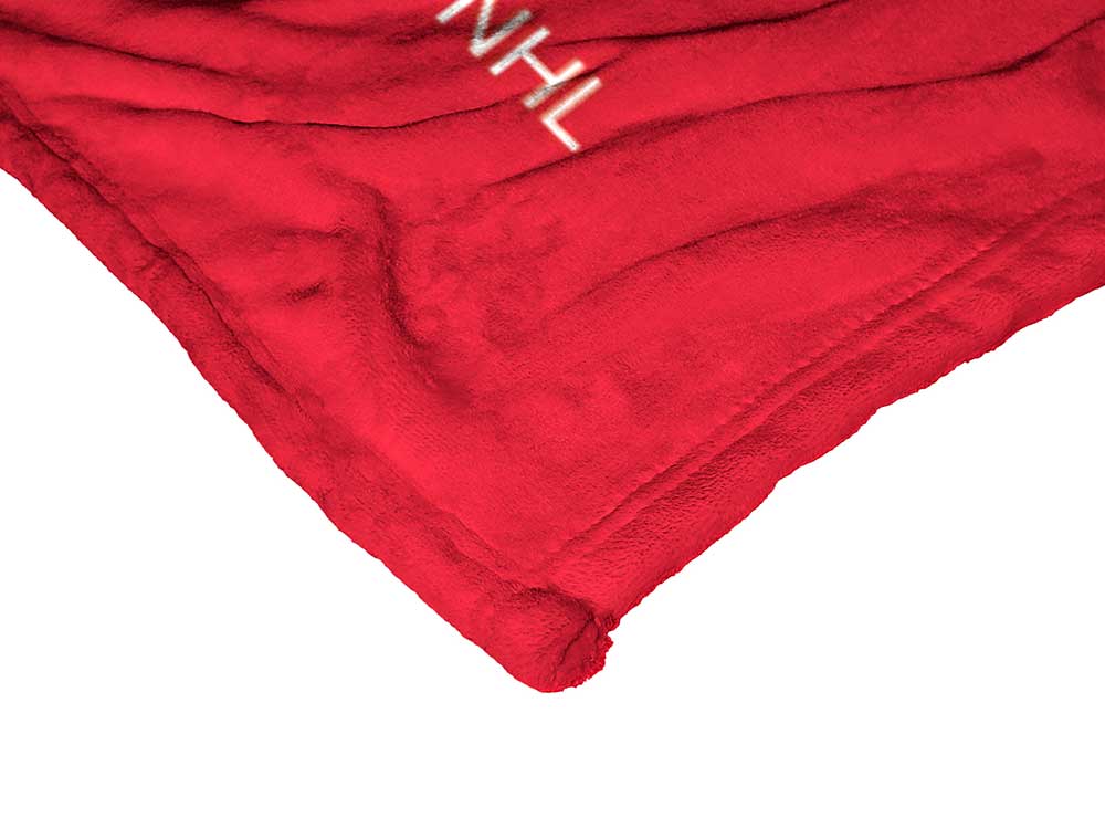 NHL Carolina Hurricanes Colorblock Personalized Silk Touch Sherpa Throw Blanket 50x60 Inches