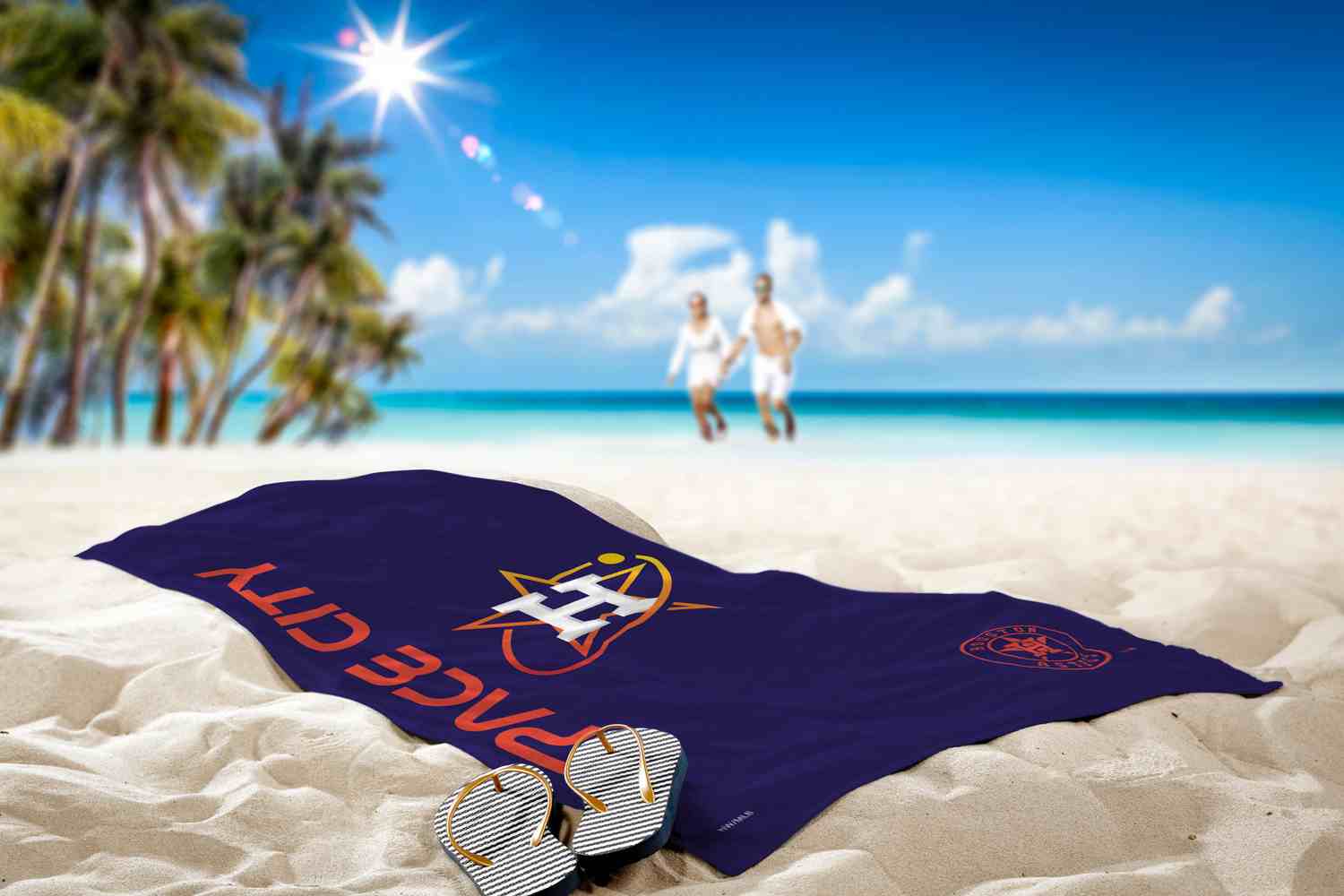 MLB Houston Astros City Connect Beach Towel 30x60 Inches