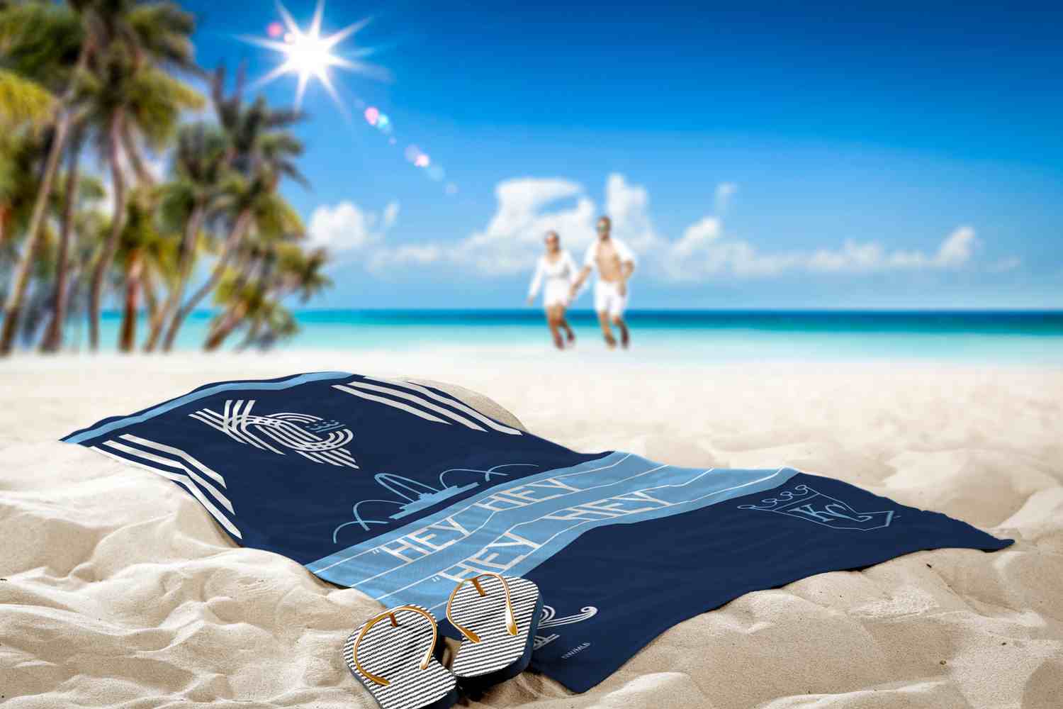 MLB Kansas City Royals City Connect Beach Towel 30x60 Inches