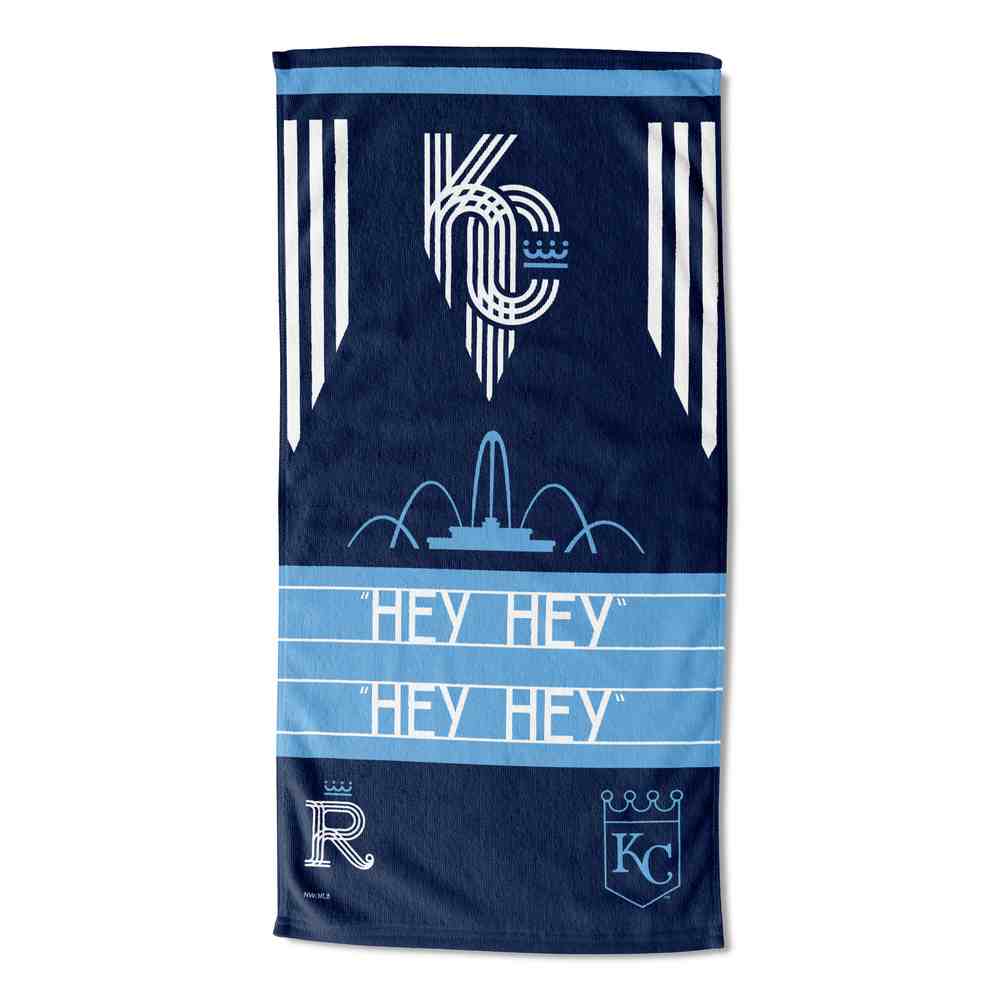MLB Kansas City Royals City Connect Beach Towel 30x60 Inches