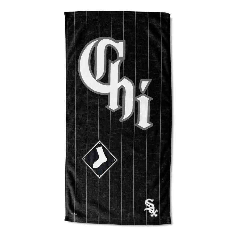 MLB Chicago White Sox City Connect Beach Towel 30x60 Inches