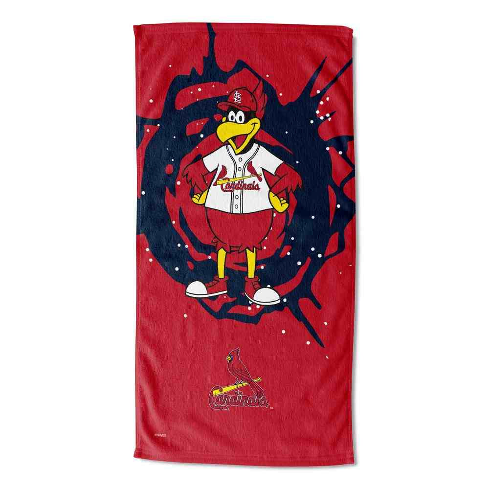 MLB St. Louis Cardinals Mascot Beach Towel 30x60 Inches