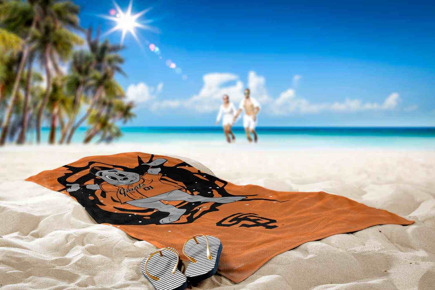 MLB San Francisco Giants Mascot Beach Towel 30x60 Inches