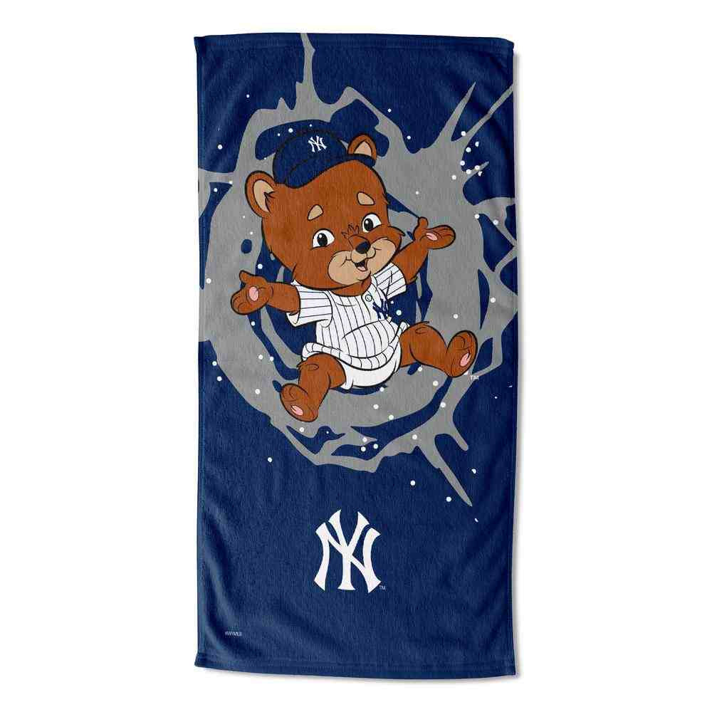 MLB New York Yankees Mascot Beach Towel 30x60 Inches