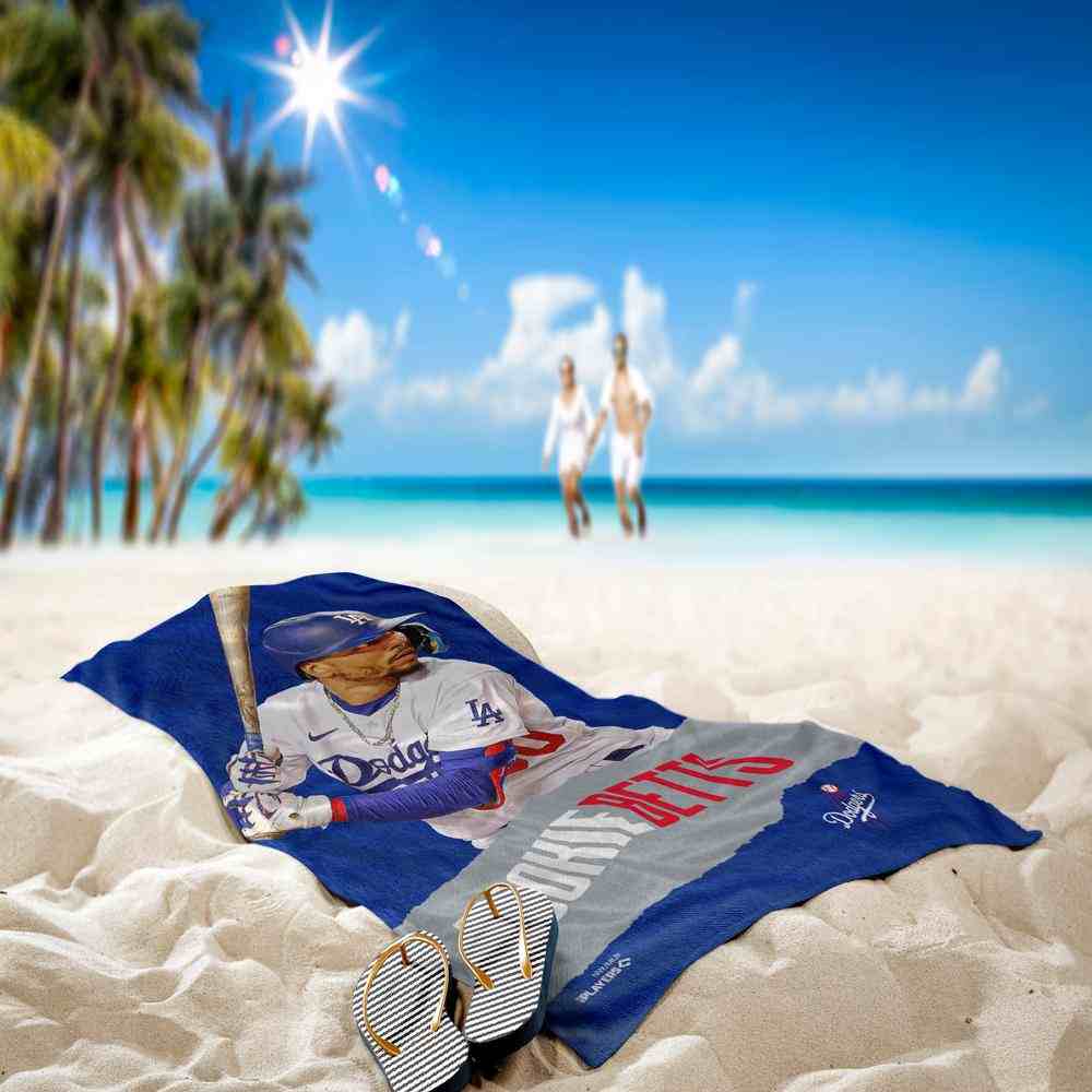MLB Los Angeles Dodgers Mookie Betts Beach Towel 30x60 Inches