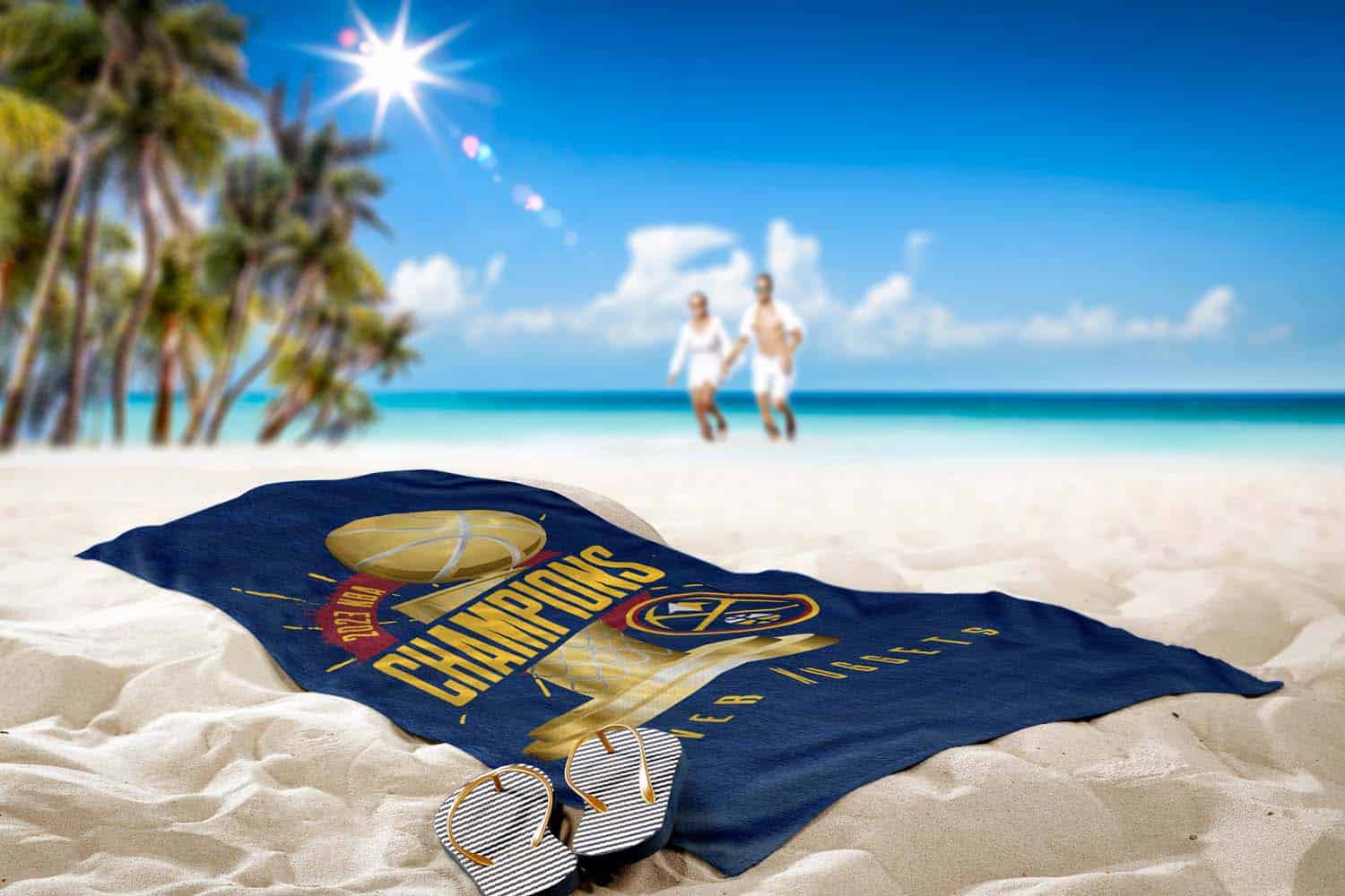 NBA Denver Nuggets 2023 NBA Champions Triumph Beach Towel 30x60 Inches