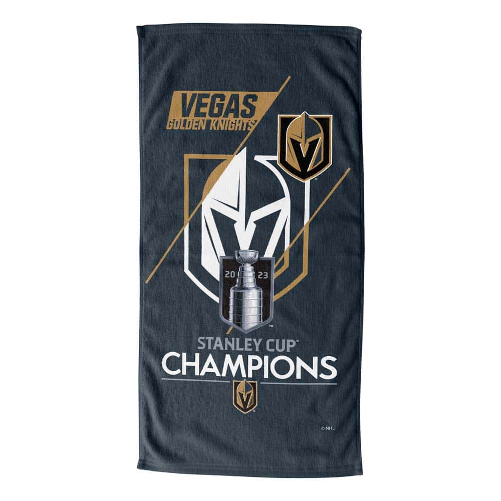 NHL Vegas Golden Knights 2023 Stanley Cup Champions Trick Play Beach Towel 30x60 Inches