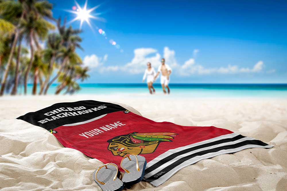 NHL Chicago Blackhawks Beach Towel 30x60 Inches
