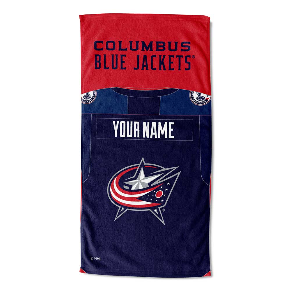 NHL Columbus Blue Jackets Beach Towel 30x60 Inches