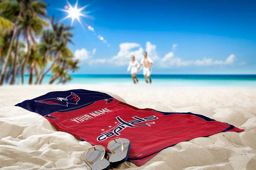 NHL Washington Capitals Beach Towel 30x60 Inches