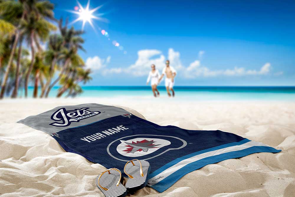 NHL Winnipeg Jets Beach Towel 30x60 Inches