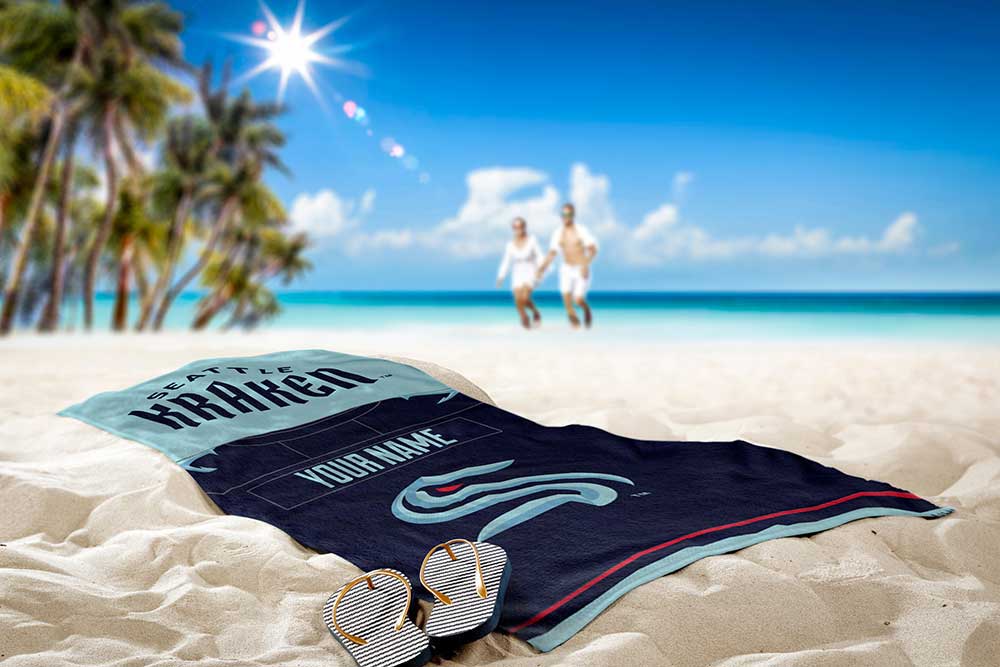 NHL Seattle Kraken Beach Towel 30x60 Inches