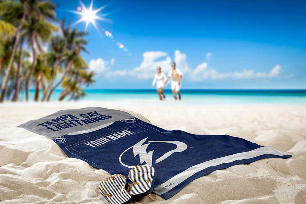 NHL Tampa Bay Lightning Beach Towel 30x60 Inches