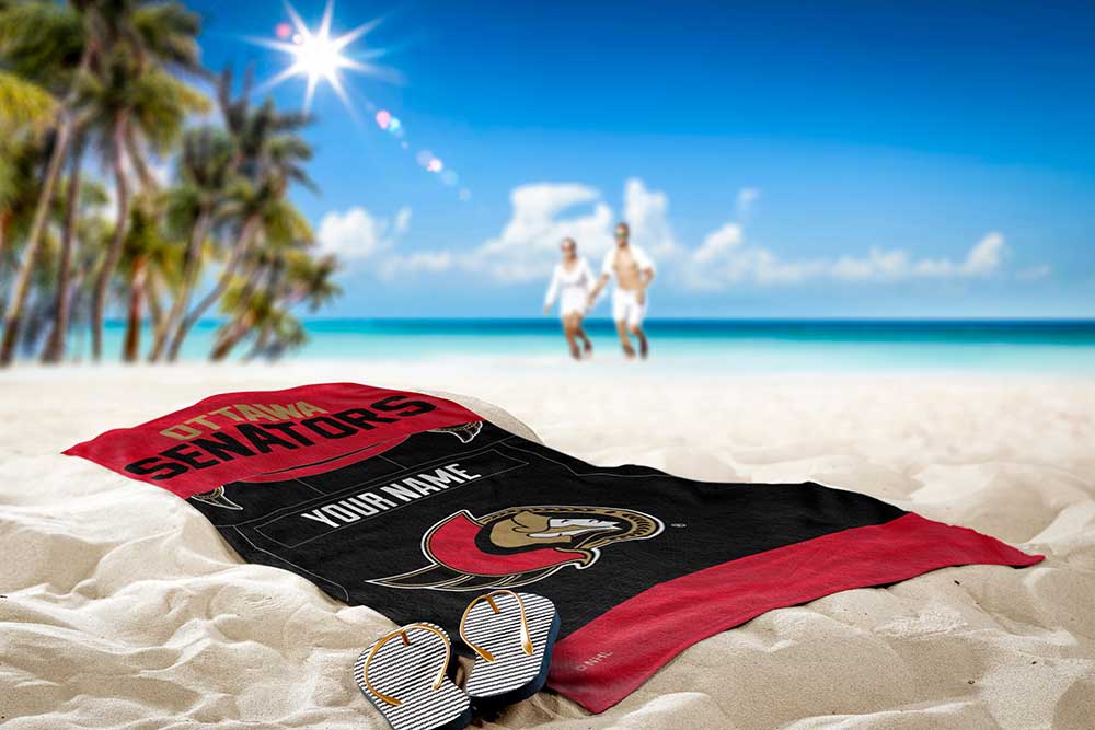 NHL Ottawa Senators Beach Towel 30x60 Inches