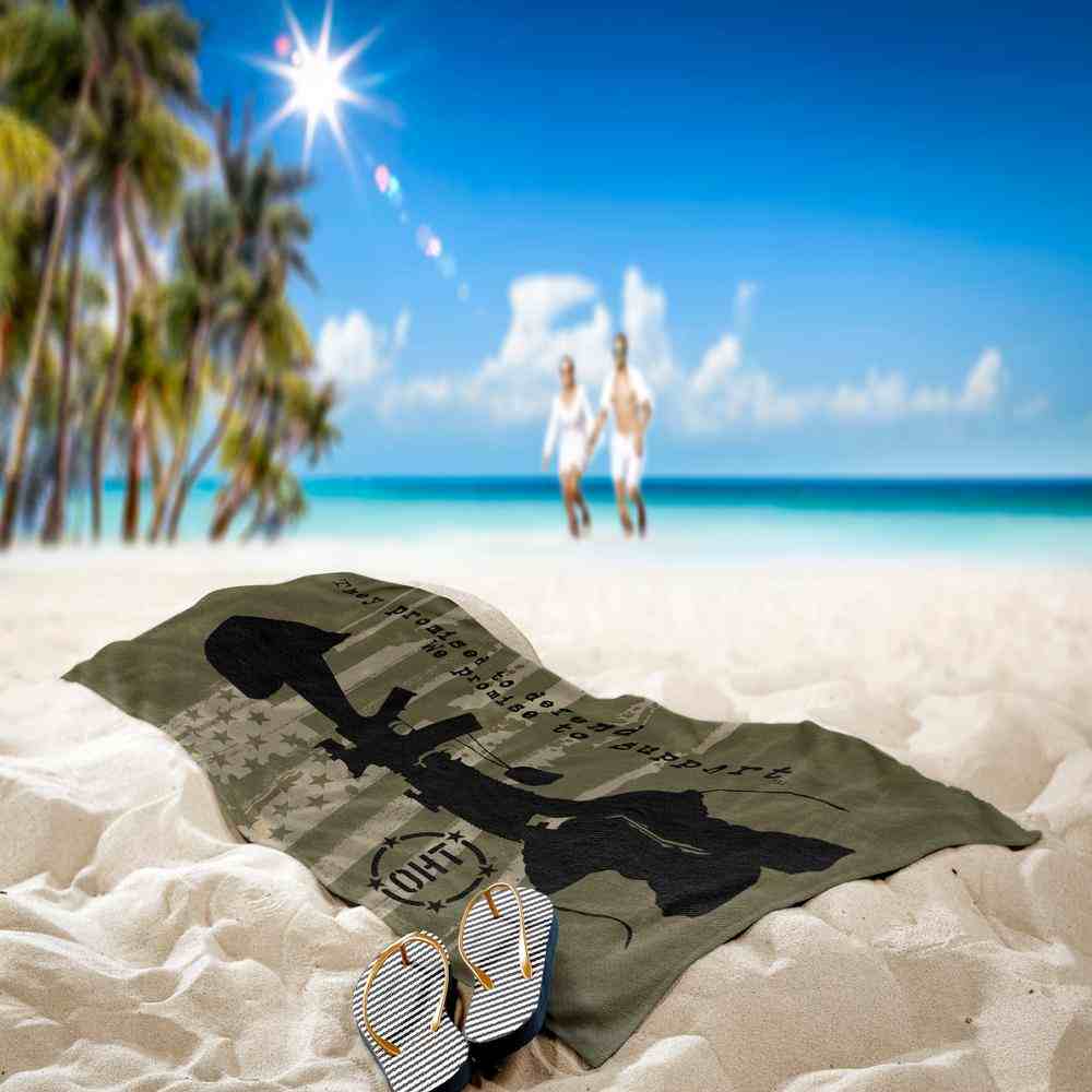 Operation Hat Trick Send Off Beach Towel