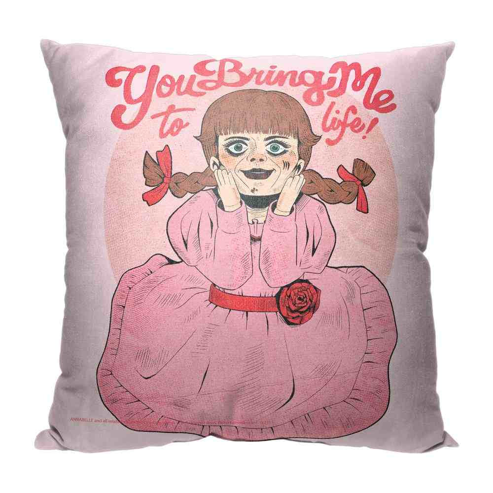 Warner Bros. Annabelle Bring Me To Life Throw Pillow 18x18 Inches