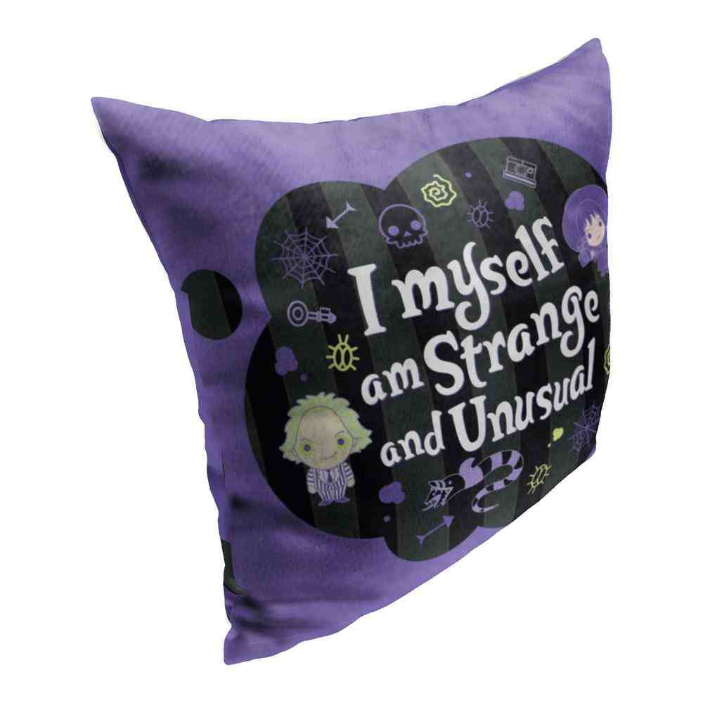 Warner Bros. Beetlejuice Strange And Unusual Friends Throw Pillow 18x18 Inches