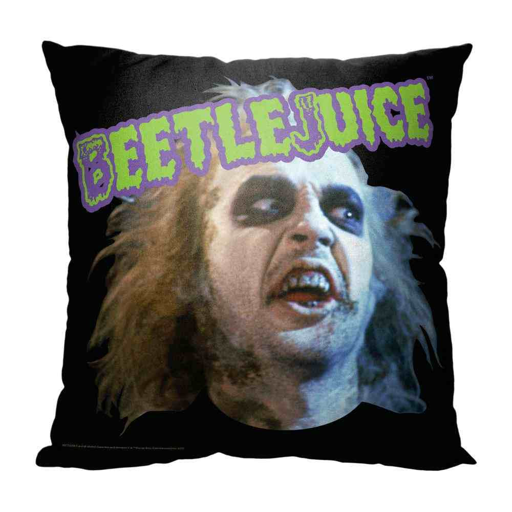 Warner Bros. Beetlejuice World Tour Throw Pillow 18x18 Inches