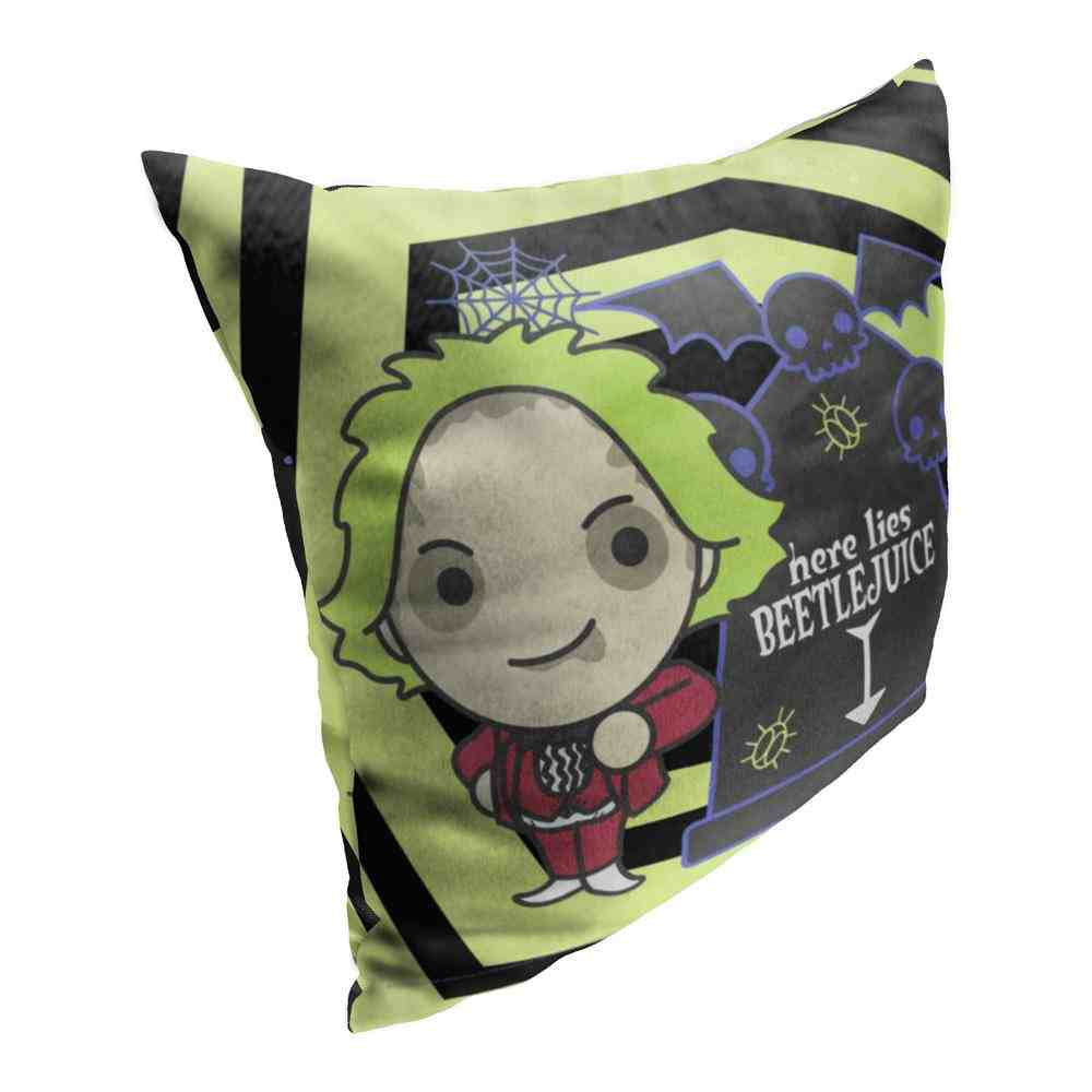 Warner Bros. Beetlejuice Grave Throw Pillow 18x18 Inches