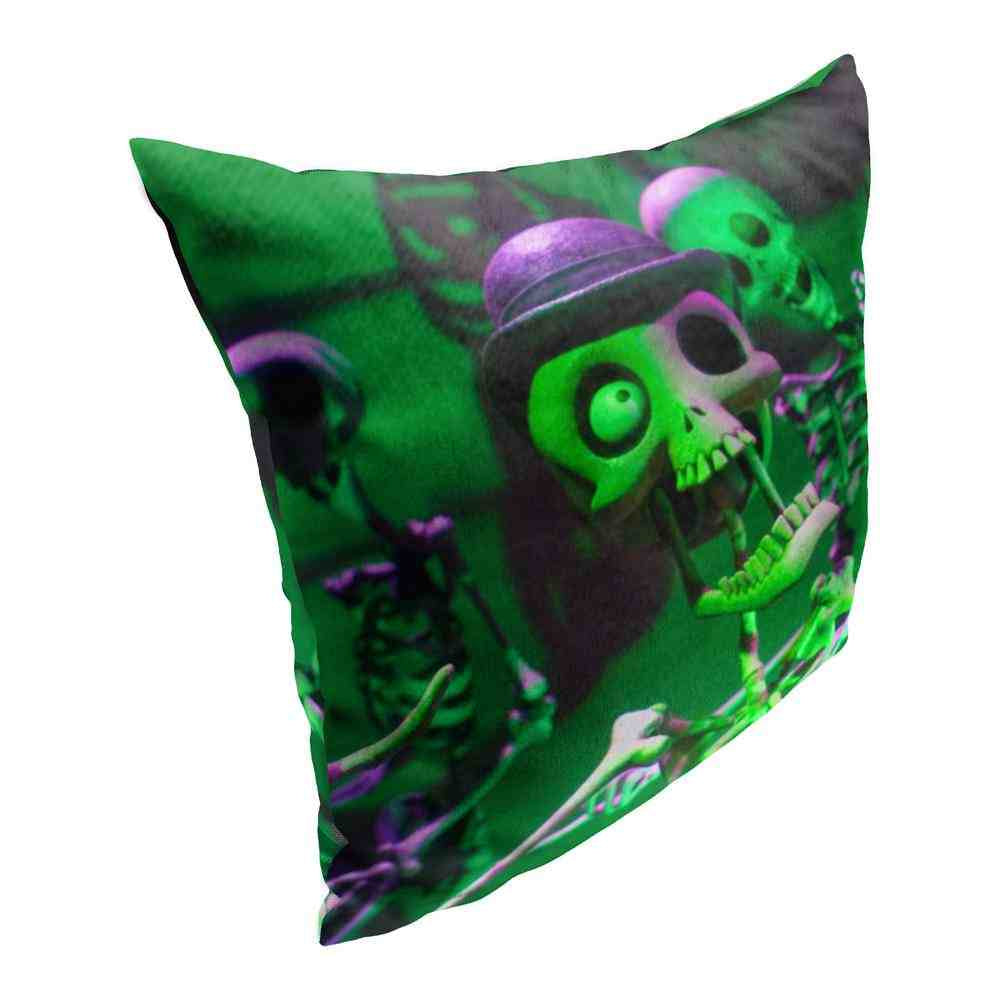 Warner Bros. Corpse Bride Jazzy Skeletons Throw Pillow 18x18 Inches