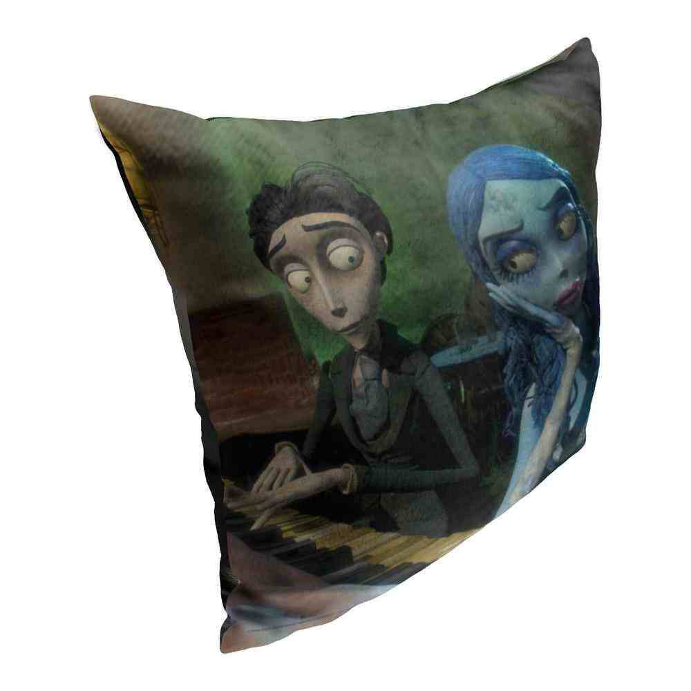 Warner Bros. Corpse Bride Lovers Quarrel Throw Pillow 18x18 Inches