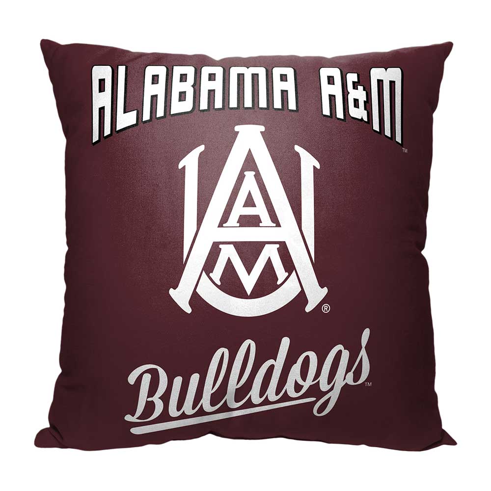 NCAA Alabama A&M Bulldogs Alumni Throw Pillow 18x18 Inches