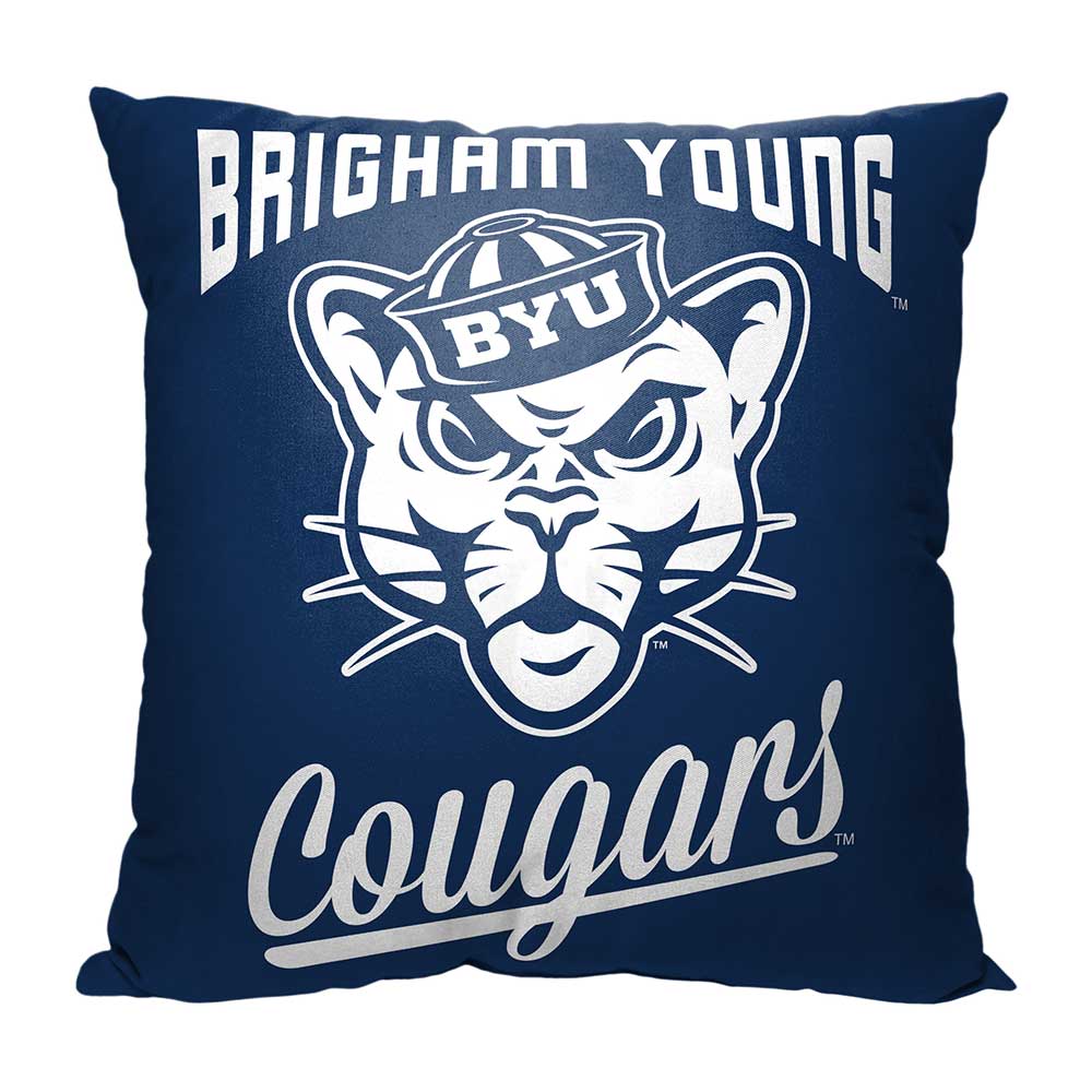 NCAA BYU Cougars Alumni Throw Pillow 18x18 Inches