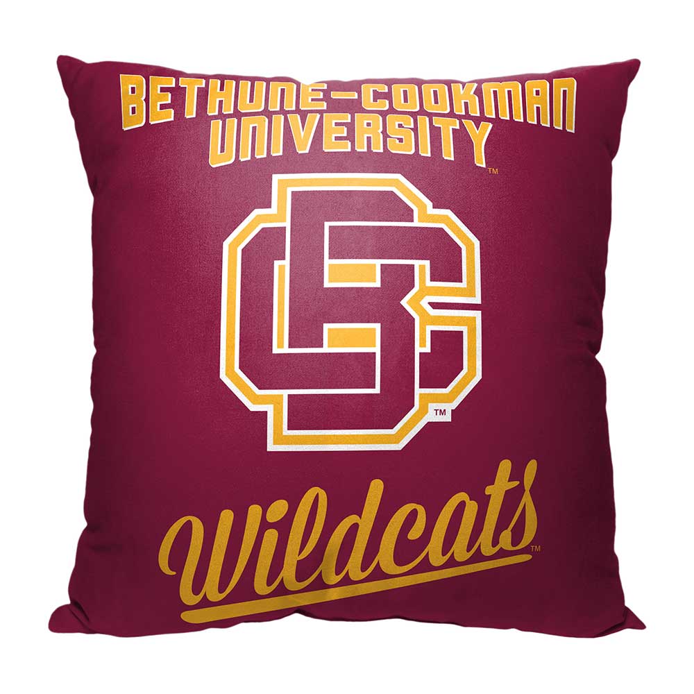 NCAA Bethune Cookman Wildcats Alumni Throw Pillow 18x18 Inches
