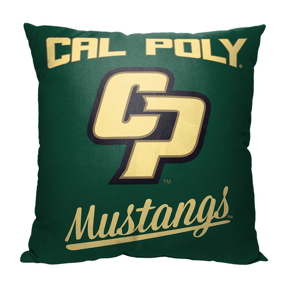 NCAA Cal Poly Mustangs Alumni Throw Pillow 18x18 Inches