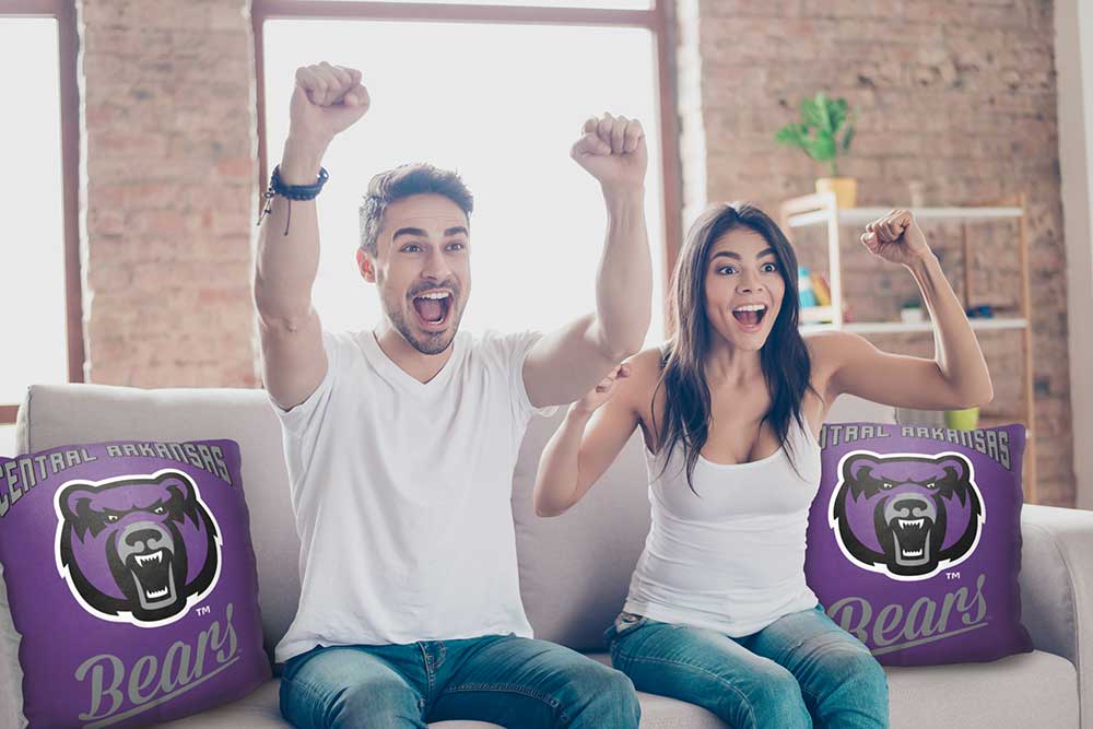 NCAA Central Arkansas Bears Alumni Throw Pillow 18x18 Inches